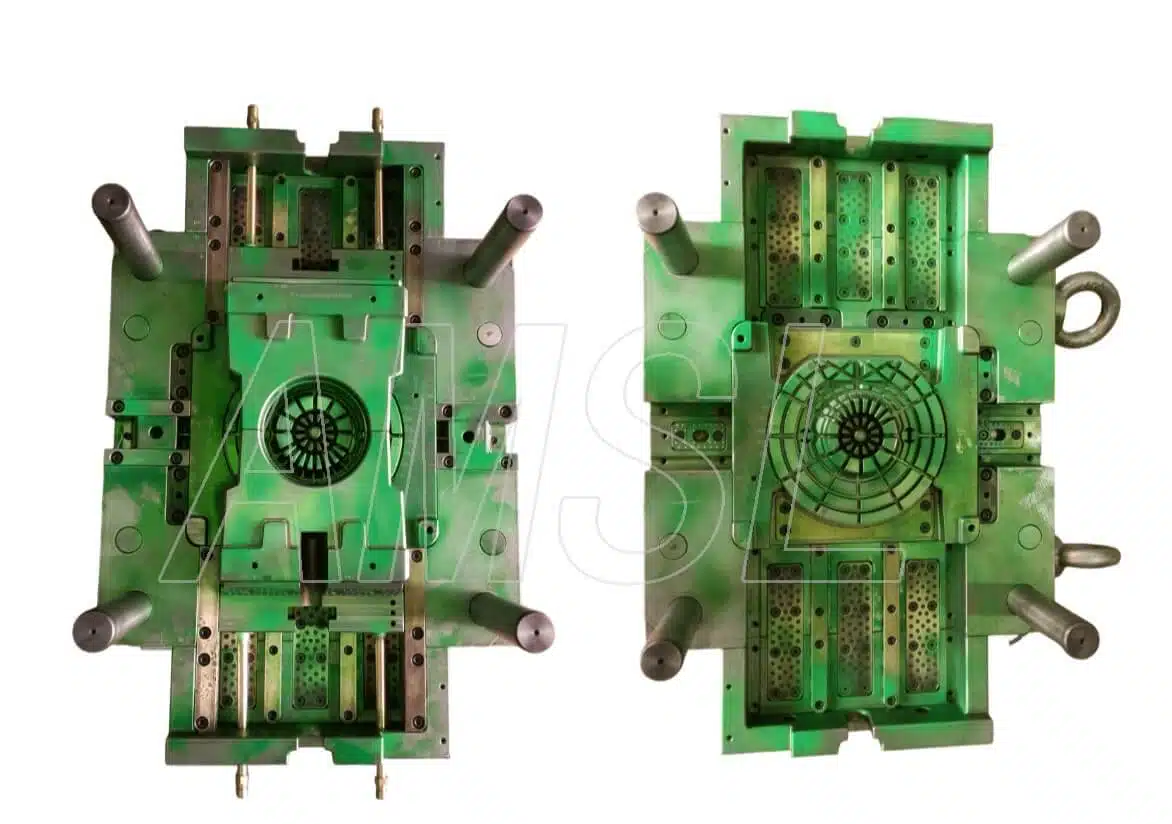 end cap mold cavity and core