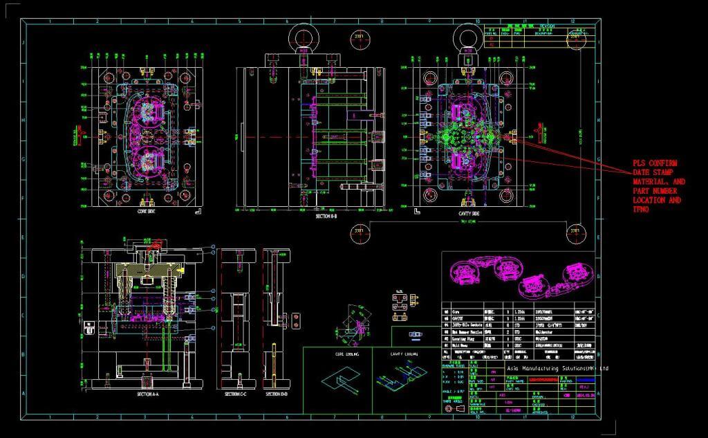 2D GA for automotive-lightguide