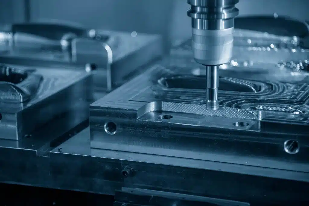 solid endmill precision machining on injection molds